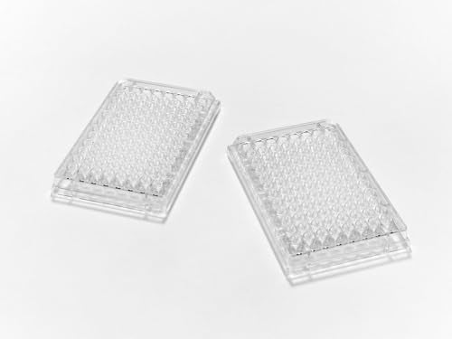 Caplugs Evergreen 290-8350-03F M9 Series, 96-Well Non-sterile Flat Bottom Plates No Lid, 100 Pack, Natural, Polypropylene, Well Volume 0.37 mL, Cell Cultures, Assays, PCR (290835003FE1) - style: Flat Bottom - 0.37 mL