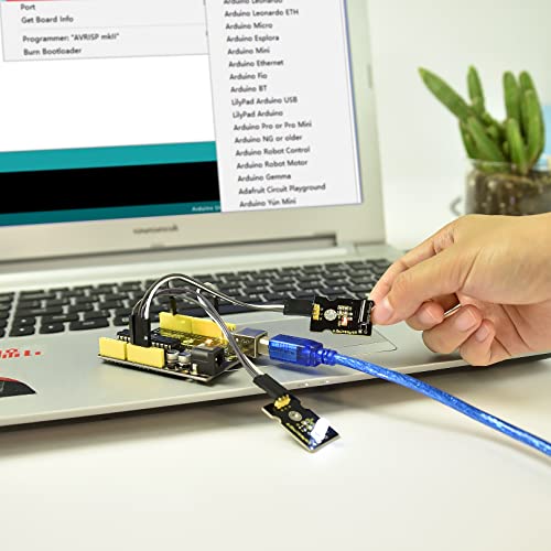 KEYESTUDIO 37 in 1 Box Sensors Kit + MEGA Sensor Shield for Arduino