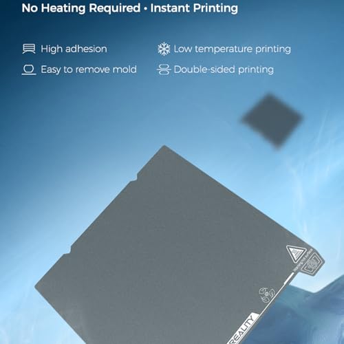 Creality K1 Dual Side Low Temperature Cold Printing Build Plate, 3D Printer Superior Resin Coating Textured Spring Steel Plateform Print Bed for Ender-3 V3/KE/SE, Ender-3 S1, Ender 5 S1 235x235mm - size: 235x235mm, style: K1 Cold
