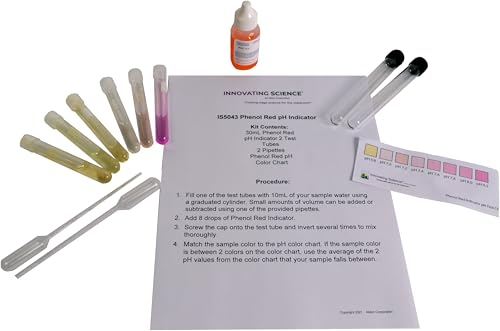 Innovating Science - Phenol Red pH Testing Kit - Water pH Analysis for Scientific Investigations