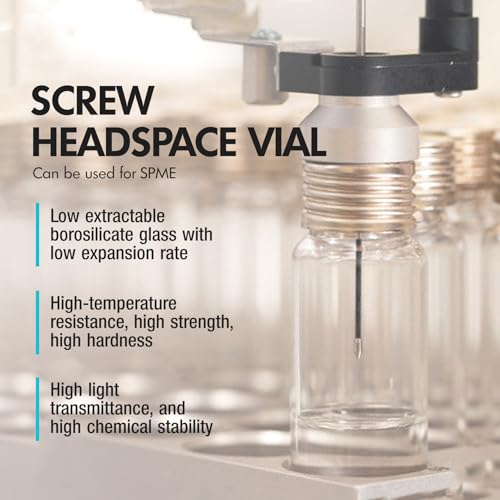 ALWSCI 20ml Borosilicate Clear Glass Screw Top Headspace Vial, 100 Pcs - size: 20ml 22.5*75 mm