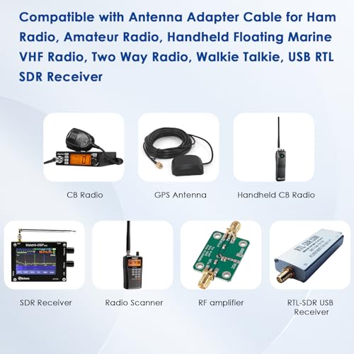 XRDS -RF SMA Male to SO239 RG316 Cable 1FT 2PCS- SMA Male to SO239 UHF Female Antenna Cable - High Performance Low Loss - for Ham Radio, CB Radio, Antenna, Receiver, Transmitter - size: 1FT