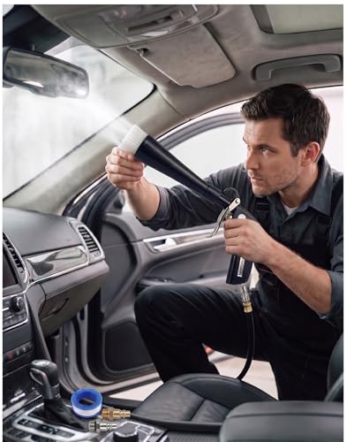 Tornado Car Cleaning Gun, Car Cleaning Gun with Metal Nozzle - color: Iron Bearing Air Blow Gun