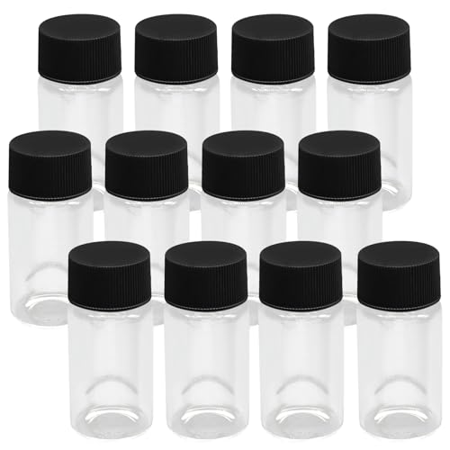 20ml Small Liquid Sample Vial, 12 Pcs Clear Glass Vials - size: 20ml