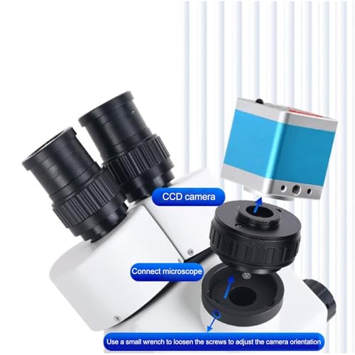 Garosa 0.5X CTV Microscope Lens Adapter 25mm C Mount for Trinocular Microscope CCD Camera Industrial Camera Interface Adapter with Microscope Lens C Mount Adapter