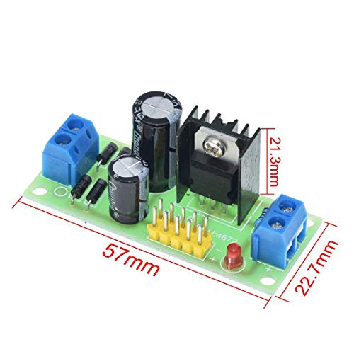 HiLetgo 3pcs L7805 LM7805 3-Terminal Voltage Stabilizer 5V Voltage Stabilizer Power Module