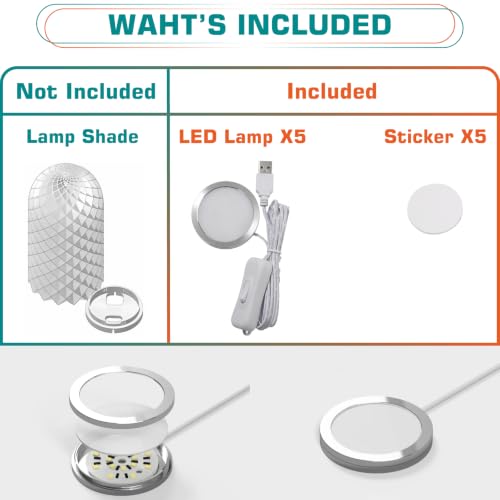 3D Printer LED Lamp Kit 001 Compatible with Bambu Lab 5pack Warm White - color: Warm white 2700K 5 Packs