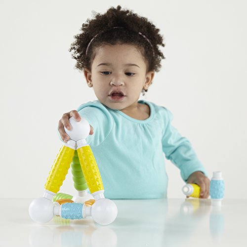 Guidecraft Grippies Builders - 30 Piece Set: Soft Grip Magnetic Building Set, Educational STEM Construction Toy for Toddlers - style: Builders - 30 pc. set