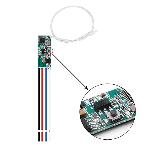 5V 6V 12V DC Motor Forward Reverse Controller Module 2A, 3V-16V RF 433MHz Wireless Remote Control Switch for Mini DC Motors & Small Actuators - style: 2 x Motor Control Module + 2 x Transmitter