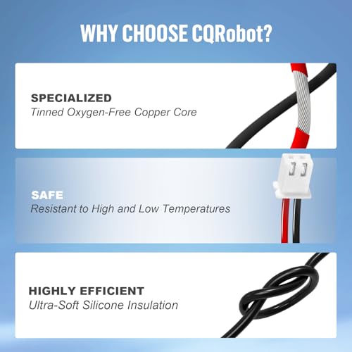 CQRobot XH2.54 2-Pin Wire-to-Board Silicone Female Connector Cable Kit - size: 2P, style: XH Cable