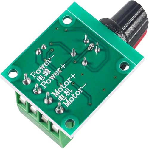 10PCS Low Voltage DC Motor Speed Controller PWM DC 1.8v 3v 5v 6v 7.2v 12v 2A 30W 1803BK 1803B Low Voltage PWM Speed Controller Adjustable Driver Switch with Speed Control Knob - style: 10PCS