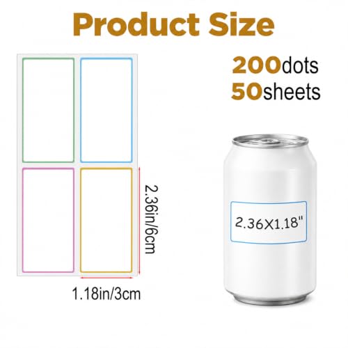 2000Pcs Dry Erase Labels, Dry Erase Stickers Self-Adhesive Name Tags