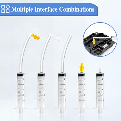 Printhead Cleaning Kit Inkjet Printers, Printer Cleaner Kit for HP, Inkjet Printer Head Cleaning Solution for Brother Print Head Liquid Nozzles