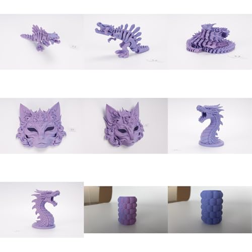 iSANMATE Matte Dual Color PLA Filament Color Change 1.75MM 1KG Blue Purple - color: Blue Purple
