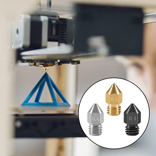 20PCS 3D Printer Hardened Steel +Stainless Steel +Brass Extruder Nozzle MK8 Nozzles 0.4mm,for Creality Ender 3 Ender 3 V2 Ender 3 Pro CR-10 Makerbot Creality CR-10 Ender 3 5 - color: 20PCS MK8 0.4mm