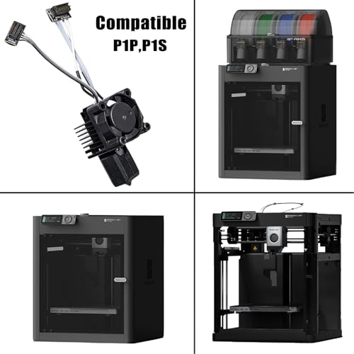 P1P P1S Hardened Steel Hotend Kit with Fan for Bambu Lab P1 Seri 3D Printer