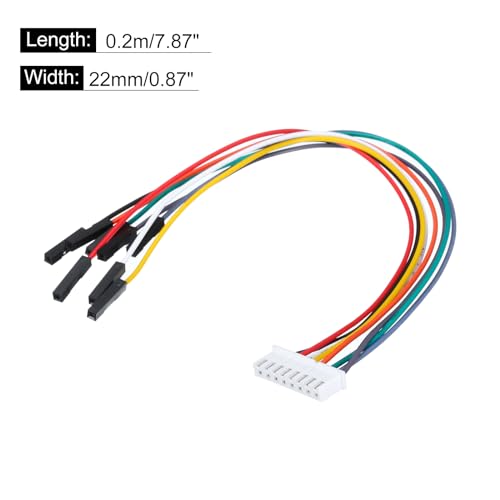 MECCANIXITY Female to Female 6Pin Breadboard Jumper Wire 2.54mm Pitch 2Pcs