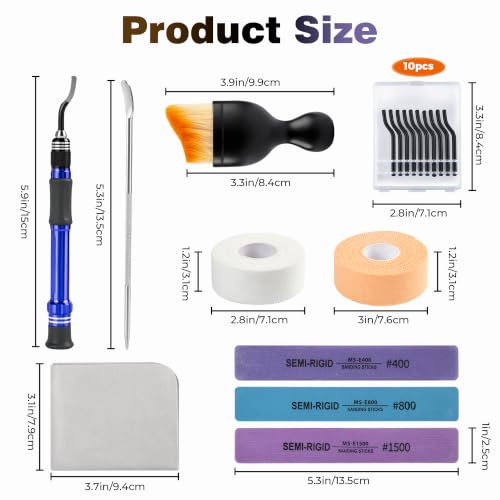 Deburring Tool 3D Printing Kit, Miniature Burr Remover for Plastic Models
