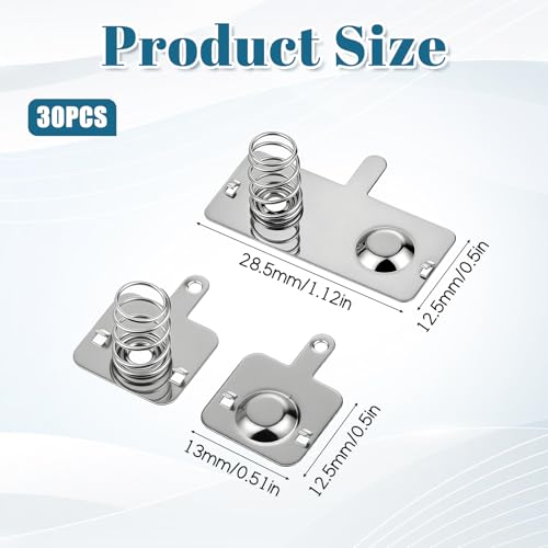 10 Pairs Battery Springs AA Battery Contacts Batterys Spring Contact Plate Replacement Plate Negative to Positive Conversion Spring Contact Plates for Remote Control Toys