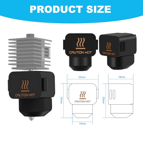 10Pcs Hotend Silicone Socks for Bambu Lab A1 & A1 Mini, High-Temperature Heater Block Cover, 3D Printer Nozzle Protective Sleeve, Anti-Stick Thermal Insulation Replacement Parts - size: A1/A1 mini