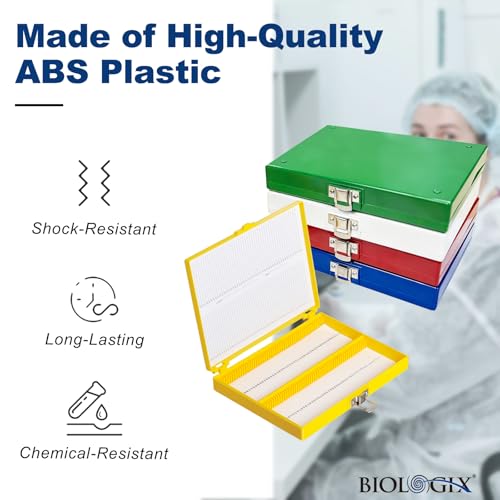 Microscope Slide Box, 100-Place, Foam Liner, 10 Pcs - size: Foam Lining