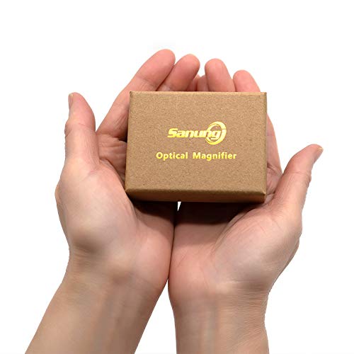 Sanung 8X Dome Magnifying Glass High Definition Round High Transparent Acrylic Optical Magnifier Reading Aid Paperweight Half Ball Lens Magnifier for Reading Books Map Newspapers (Pack of 2) - size: Compact (Pack of 2)