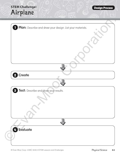 Evan-Moor Stem Lessons and Challenges, Grade 3 Homeschooling & Classroom Resource Workbook, Life, Earth and Physical Science Problem Solving, Peer Collaboration, Real-World, Visual Literacy, Printable
