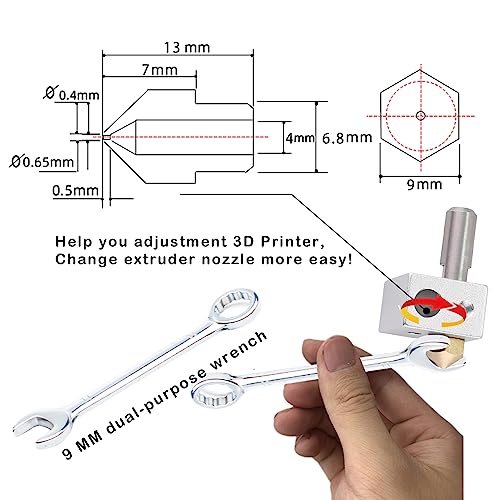 MK10 Nozzles 24 pcs 3D Printer Extruders Brass Nozzles - size: MK10 Brass, style: Kit: Various Nozzles