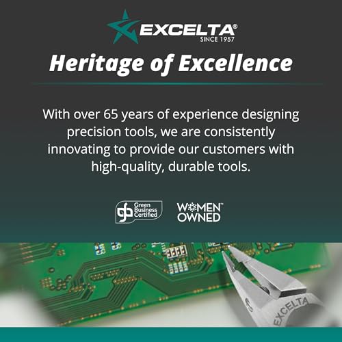 Excelta 3C-SA-ET Straight Very Fine Precision Pointed Tweezers - size: 4.75" Tweezer, Straight Very Fine Points, style: Anti-Mag. Stainless Steel, Swiss Quality, 3C-SA-ET