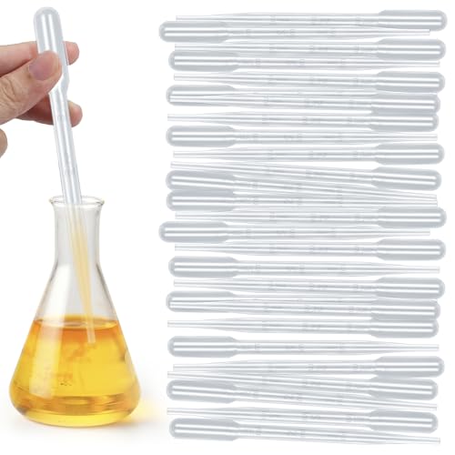120Pcs Plastic Transfer Pipettes 3ml Dropper for Oil - size: 3ml
