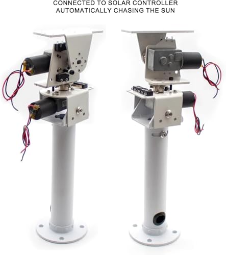 DIY Dc Double Axis Solar, Wind Power DIY Kit Dc Two-Axis Ptz Solar Tracking and Monitoring Robot, Heavy Load High Torque All Metal X Axis Y Axis