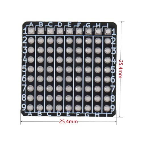 Tiny 1”x1” Through Hole Prototype Board 25.4x25.4mm Mini Size Prototype Board Perforated Board Circuit Board Protoboard PCB Solderable for Arduino Compatible Soldering Projects (Pack of 16) - color: 1”x1”