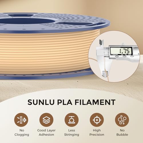 SUNLU Wood PLA Filament 1.75mm, 250g Spool Bundle, 3D Printer Filament - color: Pla Bundle-250gx4-2230027