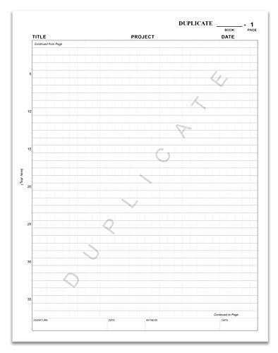 BookFactory Carbonless Chemistry Lab Notebook, 75 Sets of Pages - size: Carbonless 75 pg