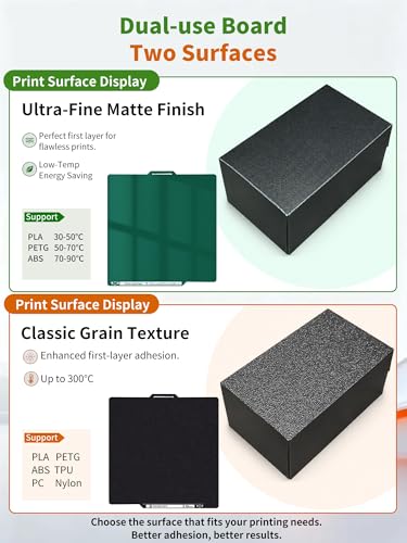 Double Sided Prusa Core One Cool Plate and Black Textured PEI Sheet 254x241mm - size: 254x241mm