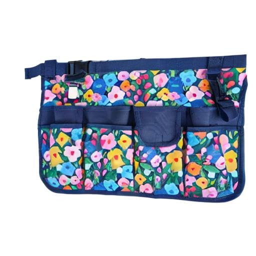 MELOTOUGH Bucket Caddy Organizer Bucket Tool Organizer for Garden Tools Fit 3.5 to 5 Gallon Bucket (Blue Flower) - color: Blue Flower