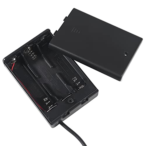 5pcs 3 AA Battery Holder, USB Female Socket 3 AA Battery Case Box Holder 4.5-5V with Cover and On/Off Switch, USB Cable - color: 5pcs 3 AA Battery Holder USB Female Socket