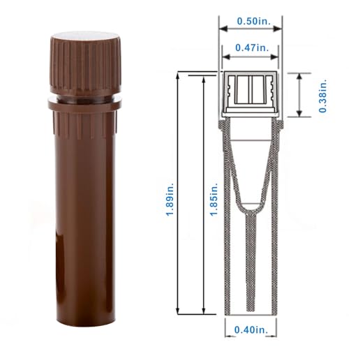 Light-Safe Cryovials 0.5ml, Brown Cryotubes, Case of 2000 - color: Brown, size: 0.5ml