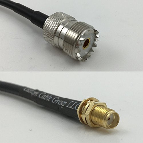 6 feet RG58 SO239 UHF Female to SMA FEMALE Pigtail Jumper RF coaxial cable 50ohm Quick USA Shipping