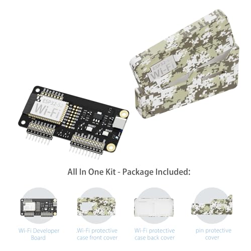 Wi-Fi Developer Board for Flipper Zero with Protective Case - Digital Camo Gray - color: Digital Camo Gray