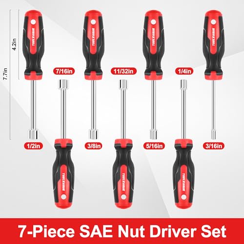 TOOLEAGUE 7Pcs SAE Nut Driver Set