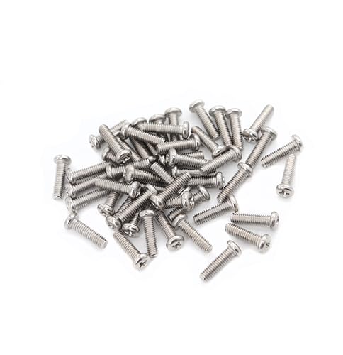 cSeao 100pcs M2 x 4mm Pan Head Phillips Drive Machine Screws 304 Stainless Steel - size: M2 x 4mm 100pcs