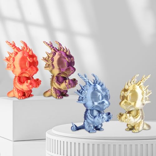 3DHoJor Silk PLA Filament 1.75mm Purple Gold Dual Color PLA 3D Printer Filament 2 in 1 Coextrusion 1KG Spool(2.2lbs) 3D Printing Filament Dimensional Accuracy +/- 0.03mm Fits for Most FDM 3D Printers - color: Purple Gold