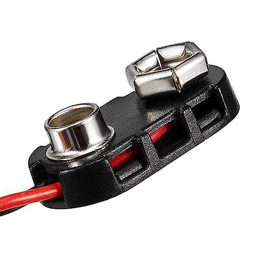 12 Pack DC 9V Battery Clip I-Type Buckle Connector Plastic Shell Lead Wire 15cm Long