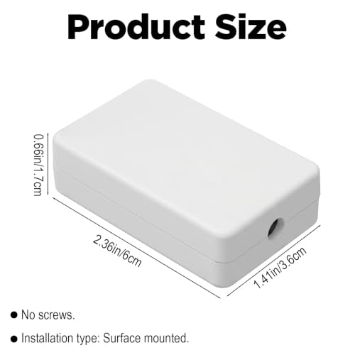 5 Pieces Project Box for Electronics, ABS Plastic Project Case