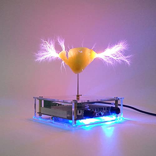 Bluetooth Music Tesla Coil 10 Cm Solid State Tesla Coil Kit Touchable Artificial Lightning Electric Power Wireless Transmission Model Arc Plasma Loudspeaker Science Experiment Tool Desktop Toy