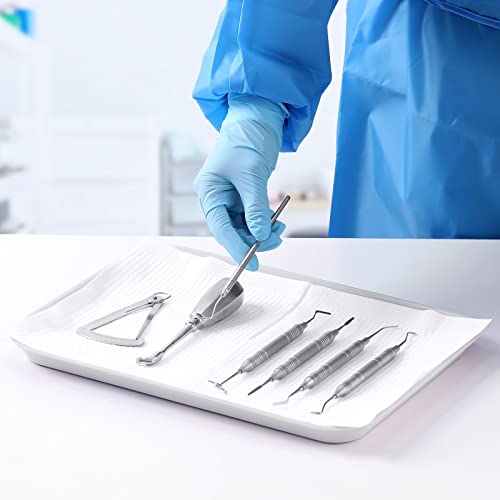 JMU White Dental Procedure Trays Flat Trays Size B 13.25" X 9.75" - color: White