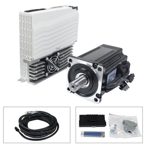 RATTMMOTOR YPMC-1000W 220V Servo Motor (Without Brake)+Servo Motor Driver