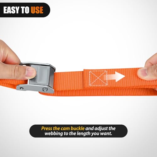 Nilight Motorcycle Tie Down Straps 1.5”×8’ for Securing Dirtbikes ATV UTV - color: 1.5in x 8ft Motorcycle Tie Down Straps