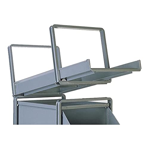 1-4RR Stack Rack 16 Gauge Steel Roller Bearing Stack Rack Pre-Configured Stackbin Unit, No 4, Gray, 16-7/8" Length, 12-3/8" Width, 10-1/8" Height